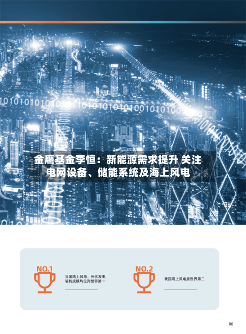 金鹰基金李恒：新能源需求提升 关注电网设备、储能系统及海上风电-第3张图片