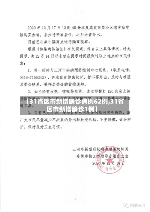 【31省区市新增确诊病例62例,31省区市新增确诊1例】-第2张图片