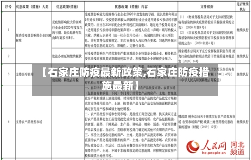 【石家庄防疫最新政策,石家庄防疫措施最新】