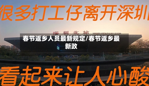 春节返乡人员最新规定/春节返乡最新政-第3张图片