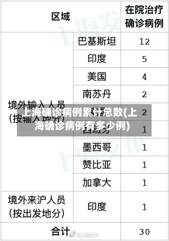 上海确诊病例累计总数(上海确诊病例有多少例)-第2张图片