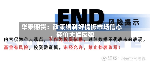 华泰期货：政策端利好提振市场信心	，硅价大幅反弹-第2张图片