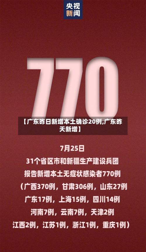 【广东昨日新增本土确诊20例,广东昨天新增】