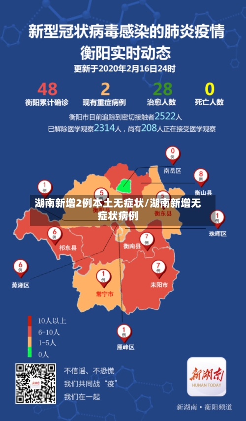 湖南新增2例本土无症状/湖南新增无症状病例