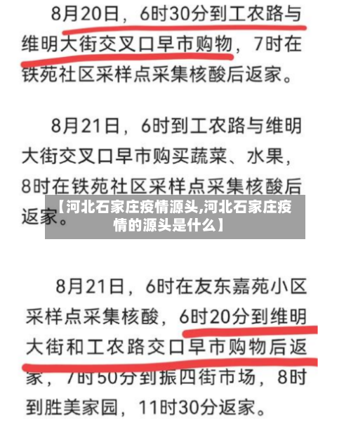 【河北石家庄疫情源头,河北石家庄疫情的源头是什么】-第2张图片