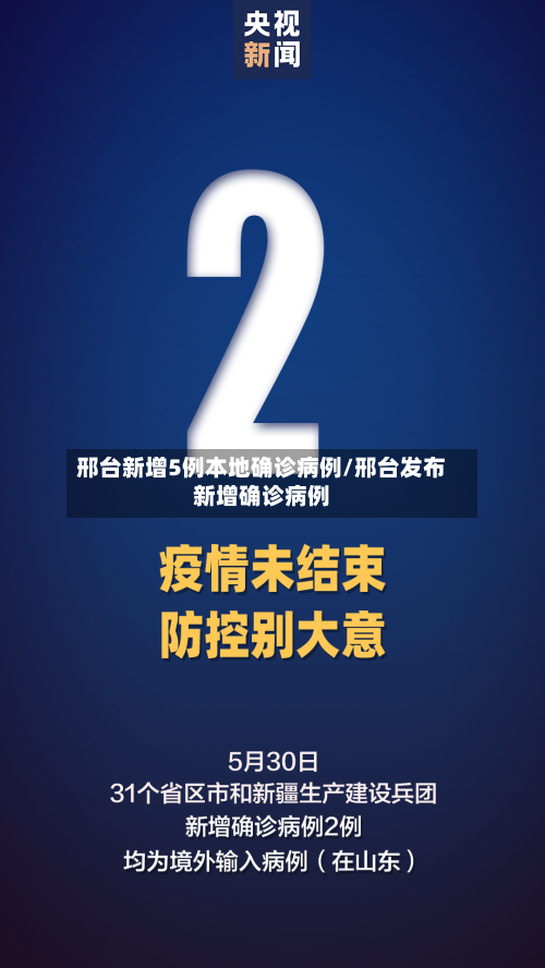 邢台新增5例本地确诊病例/邢台发布新增确诊病例