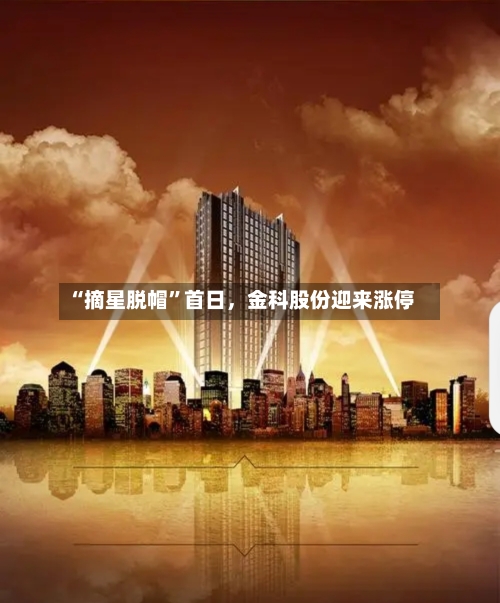 “摘星脱帽	”首日，金科股份迎来涨停-第2张图片