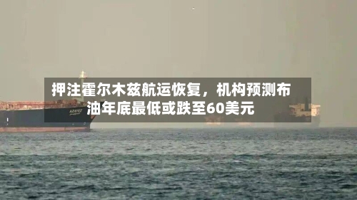 押注霍尔木兹航运恢复	，机构预测布油年底最低或跌至60美元-第2张图片