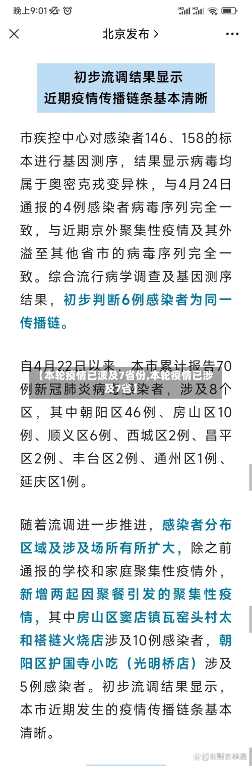 【本轮疫情已波及7省份,本轮疫情已涉及7省】