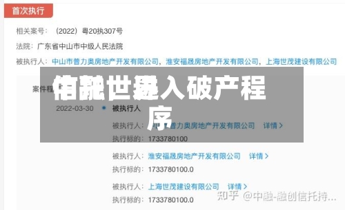 中融世界信托，进入破产程序-第2张图片