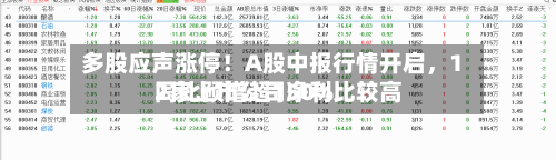 多股应声涨停！A股中报行情开启，12家上市公司净利比较高同比预增超150%-第3张图片