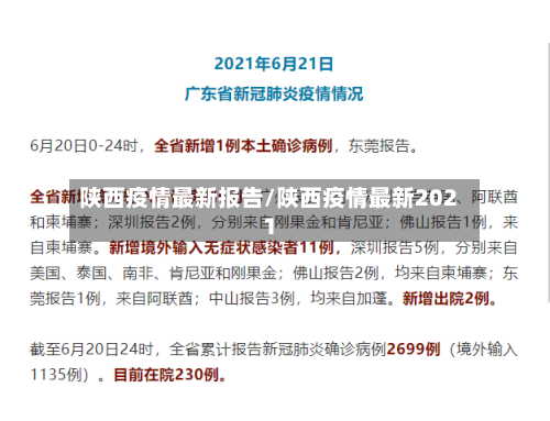 陕西疫情最新报告/陕西疫情最新2021