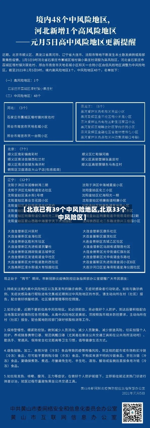 【北京已有39个中风险地区,北京33个中风险区】-第2张图片