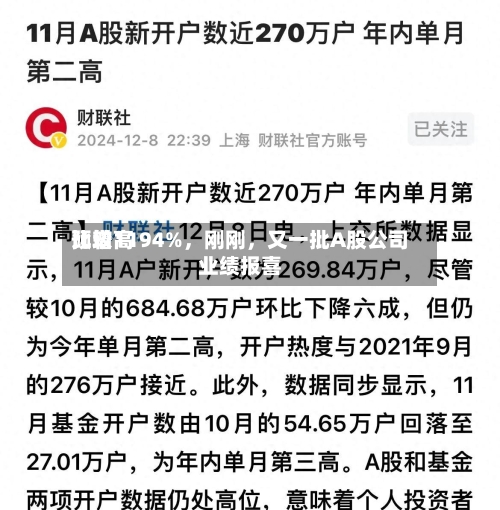 比较高预增1194%	，刚刚，又一批A股公司业绩报喜-第2张图片