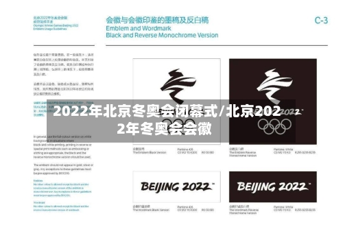 2022年北京冬奥会闭幕式/北京2022年冬奥会会徽-第3张图片