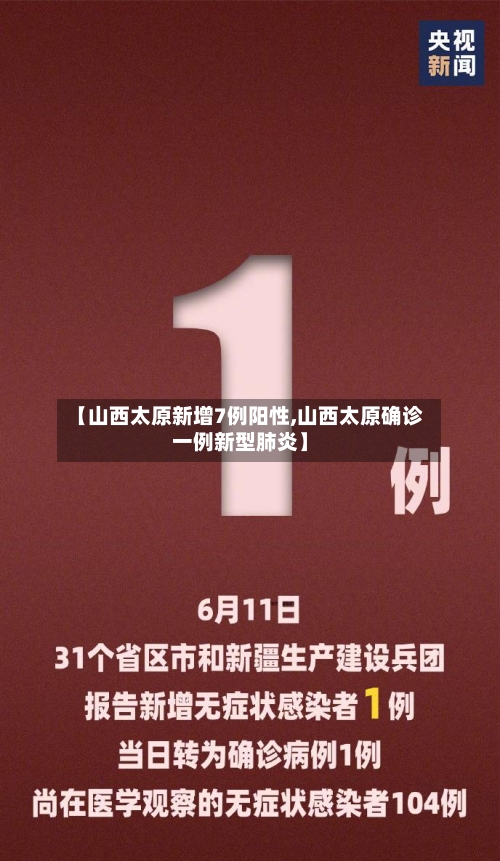 【山西太原新增7例阳性,山西太原确诊一例新型肺炎】-第2张图片