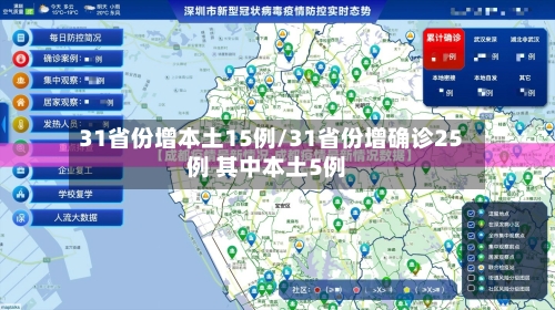 31省份增本土15例/31省份增确诊25例 其中本土5例-第1张图片