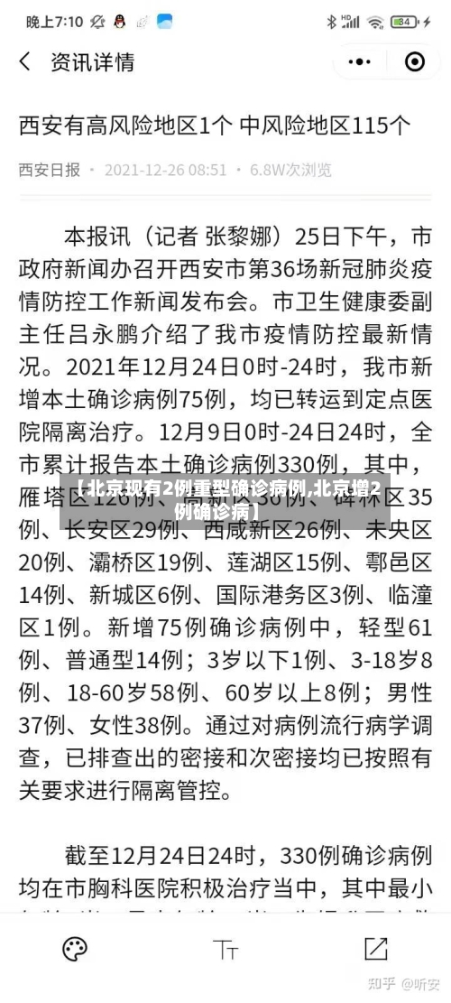 【北京现有2例重型确诊病例,北京增2例确诊病】