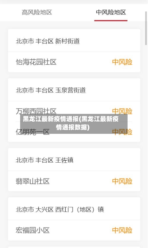 黑龙江最新疫情通报(黑龙江最新疫情通报数据)-第3张图片