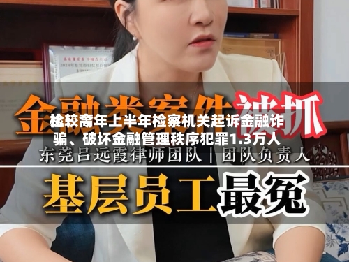 比较高检：今年上半年检察机关起诉金融诈骗、破坏金融管理秩序犯罪1.3万人-第2张图片