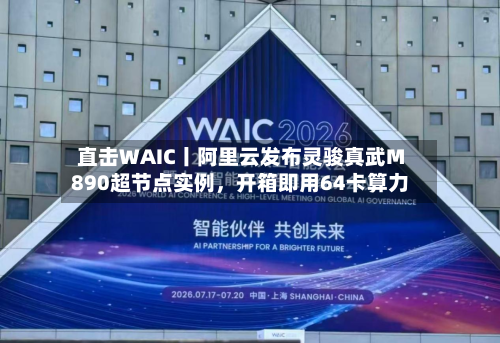 直击WAIC丨阿里云发布灵骏真武M890超节点实例，开箱即用64卡算力-第3张图片