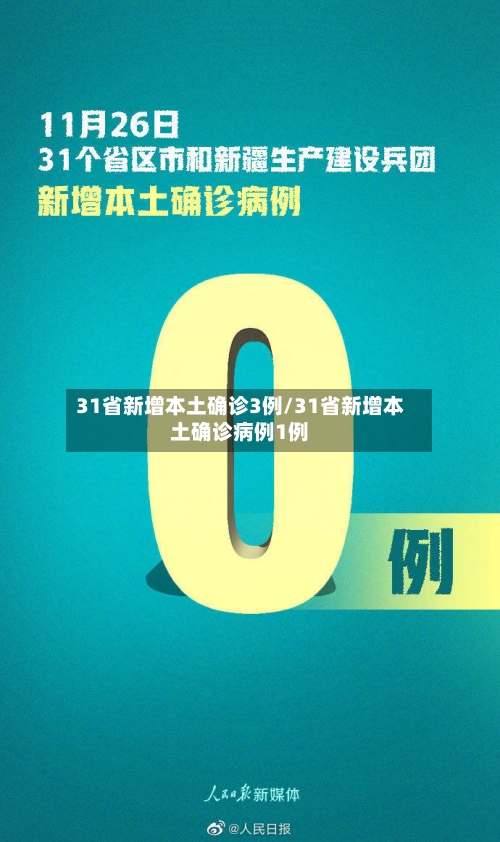31省新增本土确诊3例/31省新增本土确诊病例1例-第2张图片