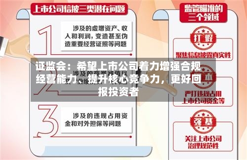 证监会：希望上市公司着力增强合规经营能力	、提升核心竞争力	，更好回报投资者-第2张图片