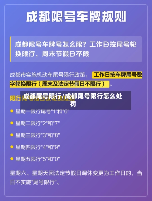 成都尾号限行/成都尾号限行怎么处罚-第3张图片