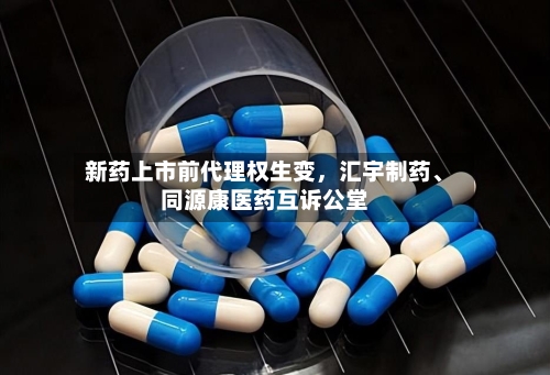 新药上市前代理权生变	，汇宇制药、同源康医药互诉公堂-第2张图片