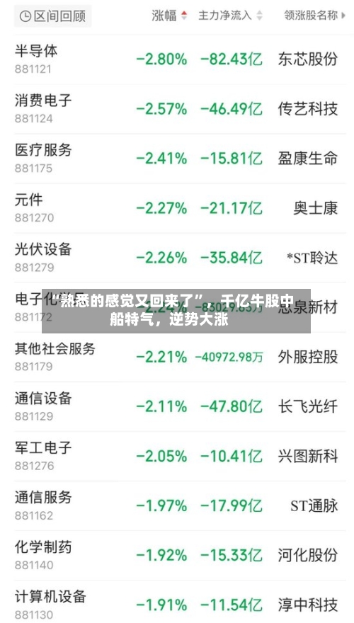 “熟悉的感觉又回来了”，千亿牛股中船特气	，逆势大涨-第3张图片
