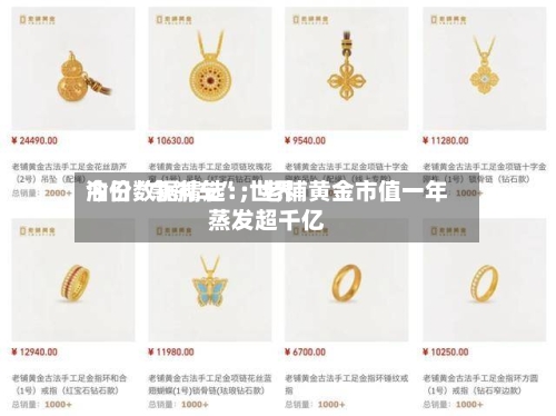 今日数据精选：世界油价“急刹车”；老铺黄金市值一年蒸发超千亿-第2张图片