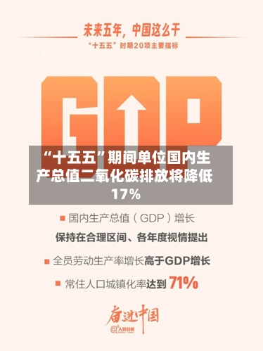 “十五五	”期间单位国内生产总值二氧化碳排放将降低17%-第2张图片