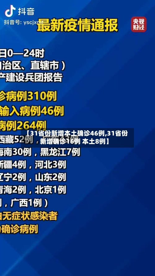 【31省份新增本土确诊46例,31省份新增确诊16例 本土8例】-第2张图片