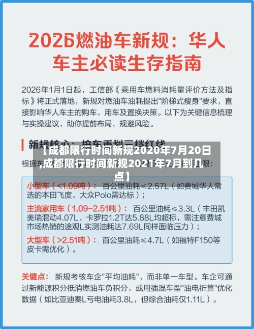 【成都限行时间新规2020年7月20日,成都限行时间新规2021年7月到几点】-第3张图片