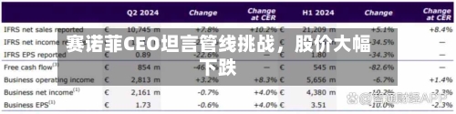 赛诺菲CEO坦言管线挑战，股价大幅下跌-第2张图片
