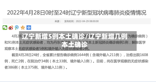 辽宁新增5例本土确诊/辽宁新增几例本土确诊-第2张图片