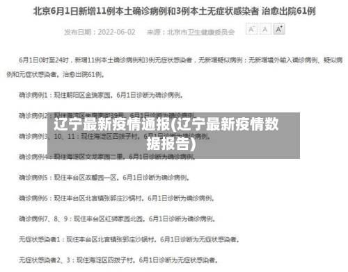 辽宁最新疫情通报(辽宁最新疫情数据报告)