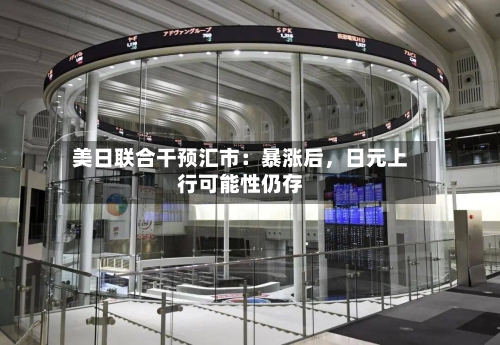 美日联合干预汇市：暴涨后，日元上行可能性仍存-第3张图片