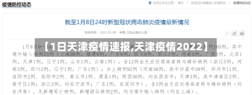 【1日天津疫情速报,天津疫情2022】