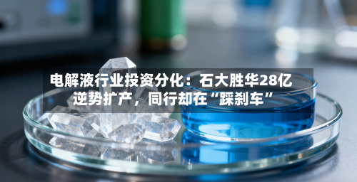 电解液行业投资分化：石大胜华28亿逆势扩产	，同行却在“踩刹车”-第3张图片
