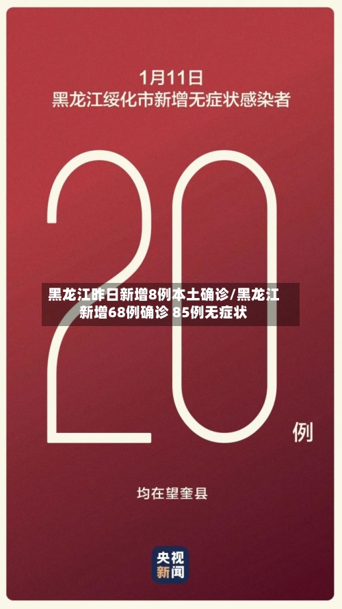 黑龙江昨日新增8例本土确诊/黑龙江新增68例确诊 85例无症状-第2张图片