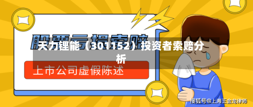 天力锂能(301152)投资者索赔分析-第2张图片