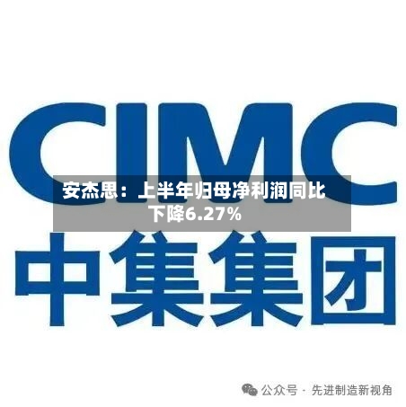 安杰思：上半年归母净利润同比下降6.27%