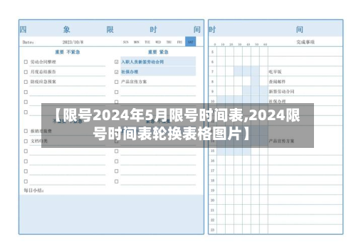 【限号2024年5月限号时间表,2024限号时间表轮换表格图片】