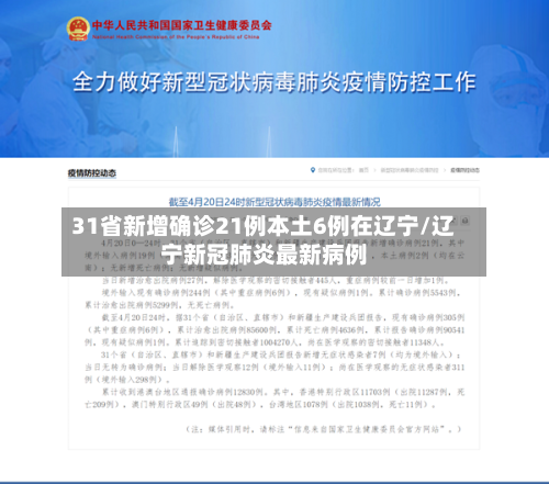 31省新增确诊21例本土6例在辽宁/辽宁新冠肺炎最新病例