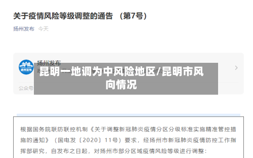 昆明一地调为中风险地区/昆明市风向情况-第2张图片