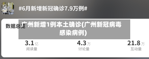 广州新增1例本土确诊(广州新冠病毒感染病例)