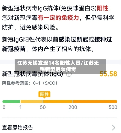 江苏无锡发现14名阳性人员/江苏无锡新型冠状病毒