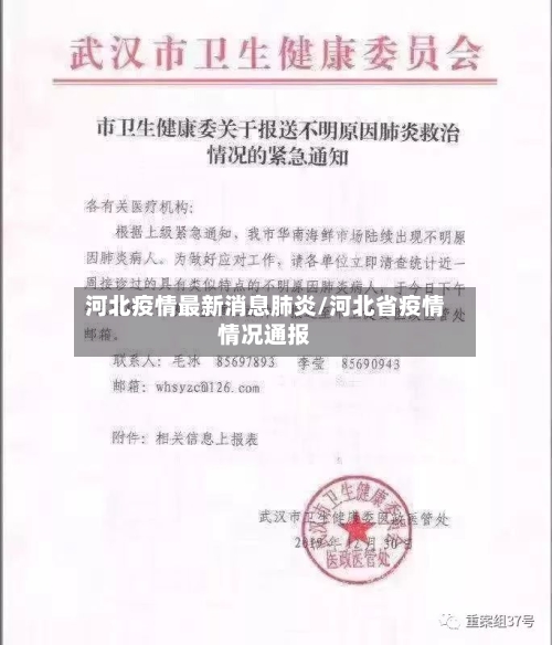 河北疫情最新消息肺炎/河北省疫情情况通报