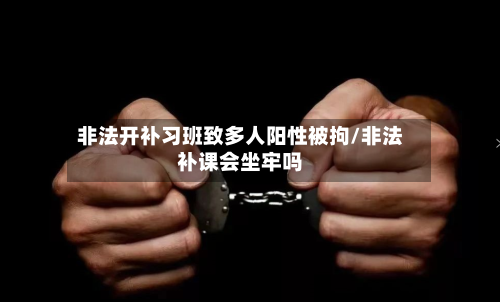 非法开补习班致多人阳性被拘/非法补课会坐牢吗